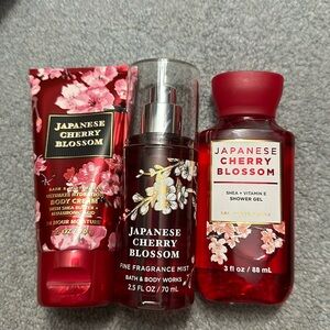 BBW 3pc Japanese Cherry Blossom Travel Size
